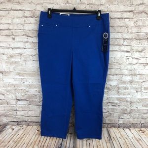 Charter Club Blue Cambridge Stetch Pull-On Capris